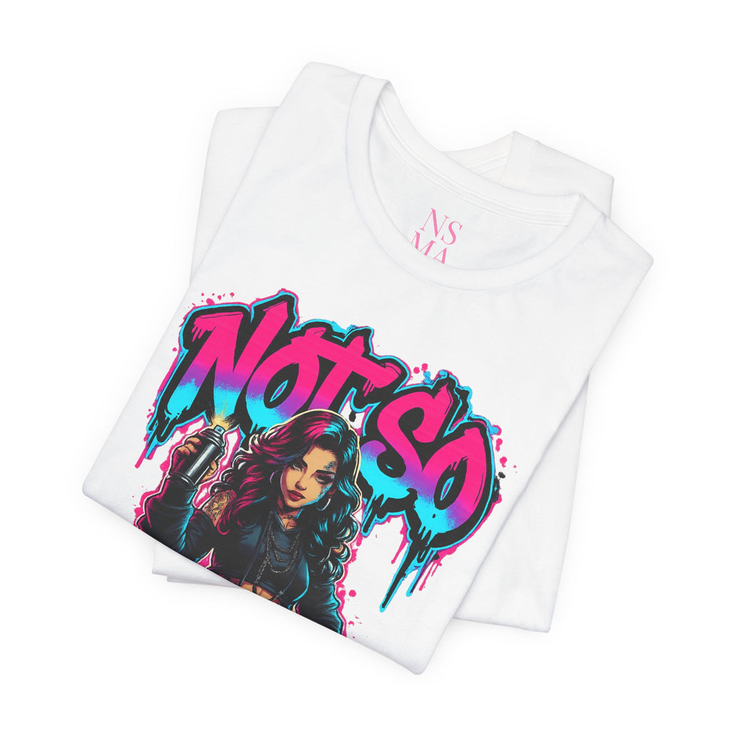 Not So Modest Art Graphic Tee — Bold Streetwear Girl Illustration