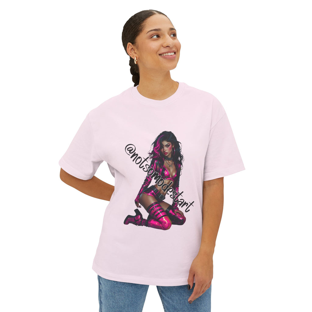 Pinup Vixen Graphic Tee — Pink Lingerie Art Print