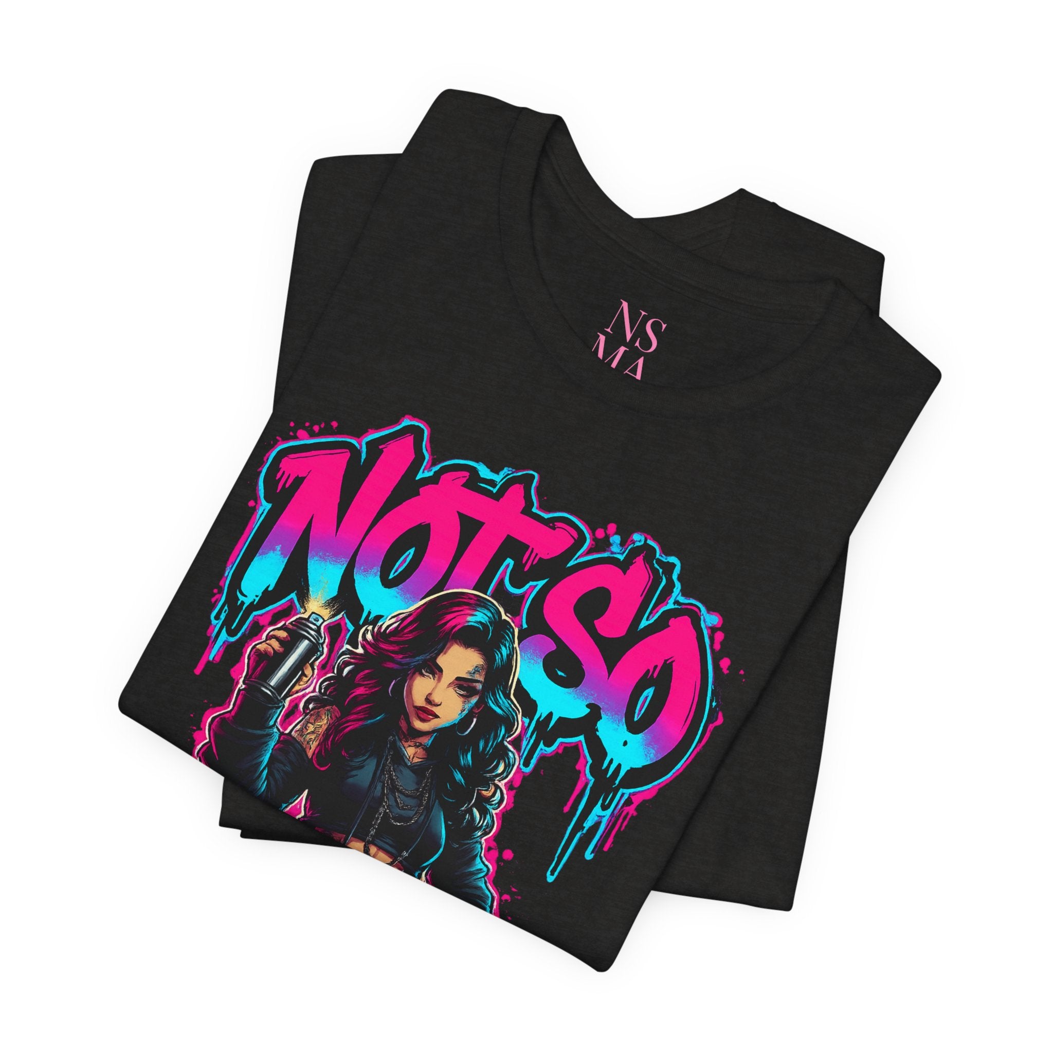 Not So Modest Art Graphic Tee — Bold Streetwear Girl Illustration