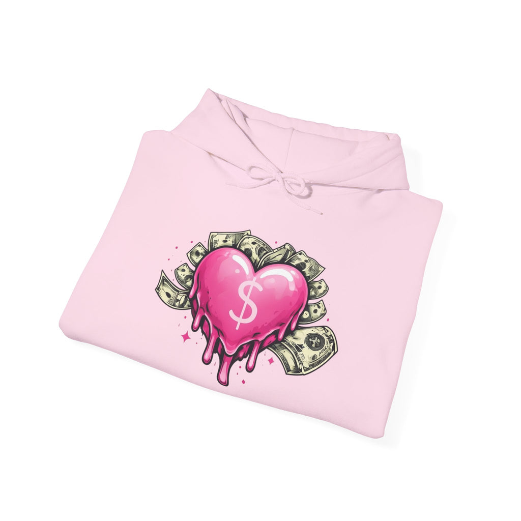 Not So Modest Art NSMA Dripping Money Heart Hoodie – Black Streetwear Hoodie
