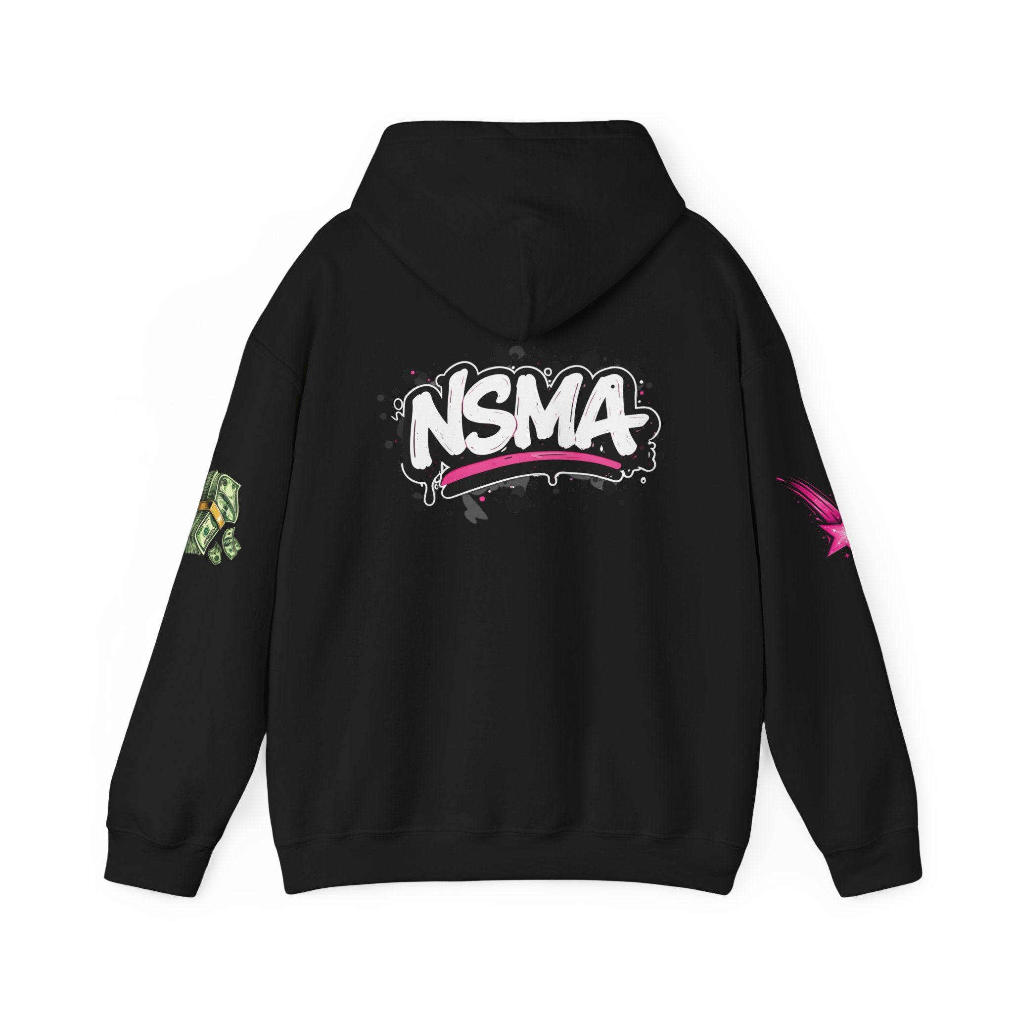 Not So Modest Art NSMA Dripping Money Heart Hoodie – Black Streetwear Hoodie