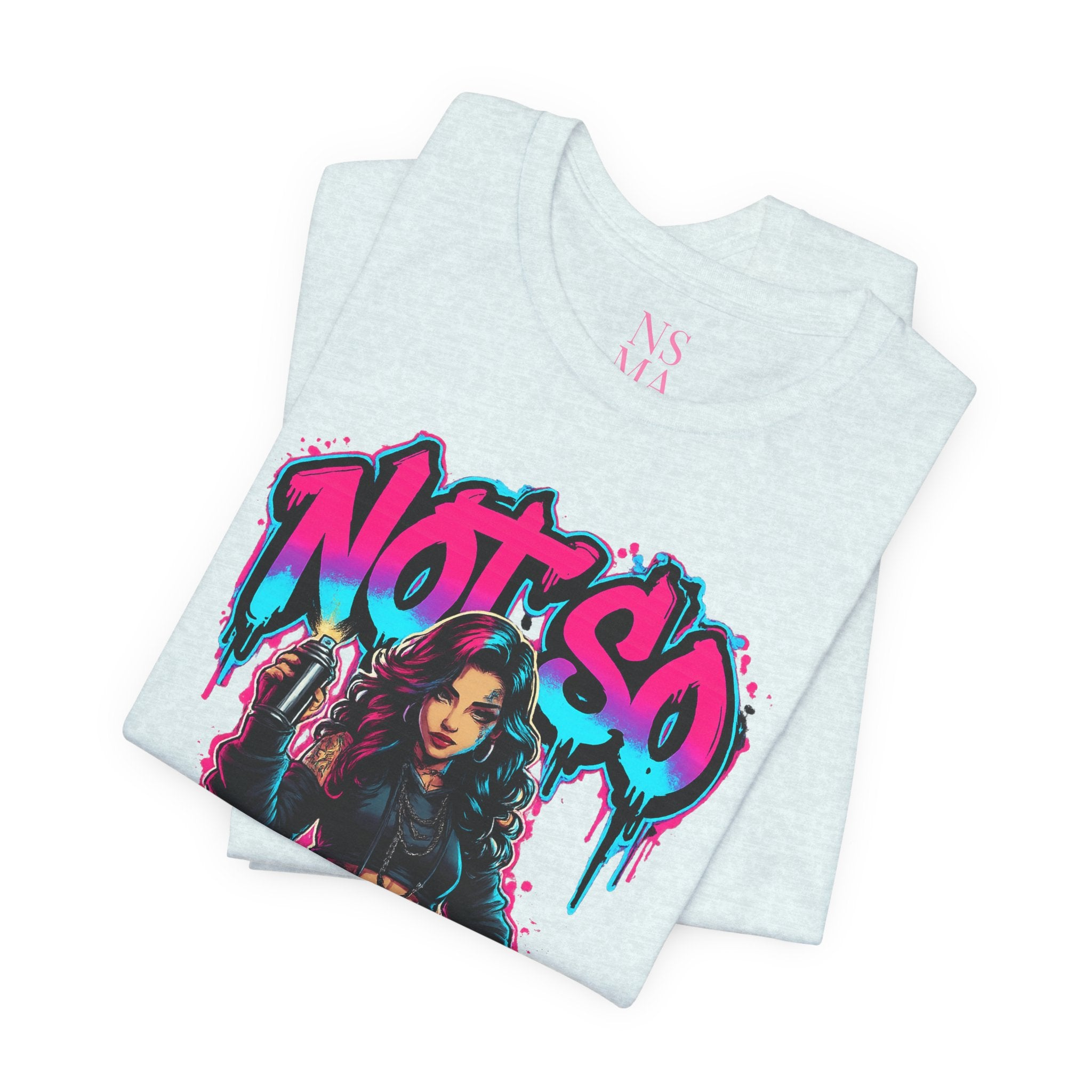 Not So Modest Art Graphic Tee — Bold Streetwear Girl Illustration