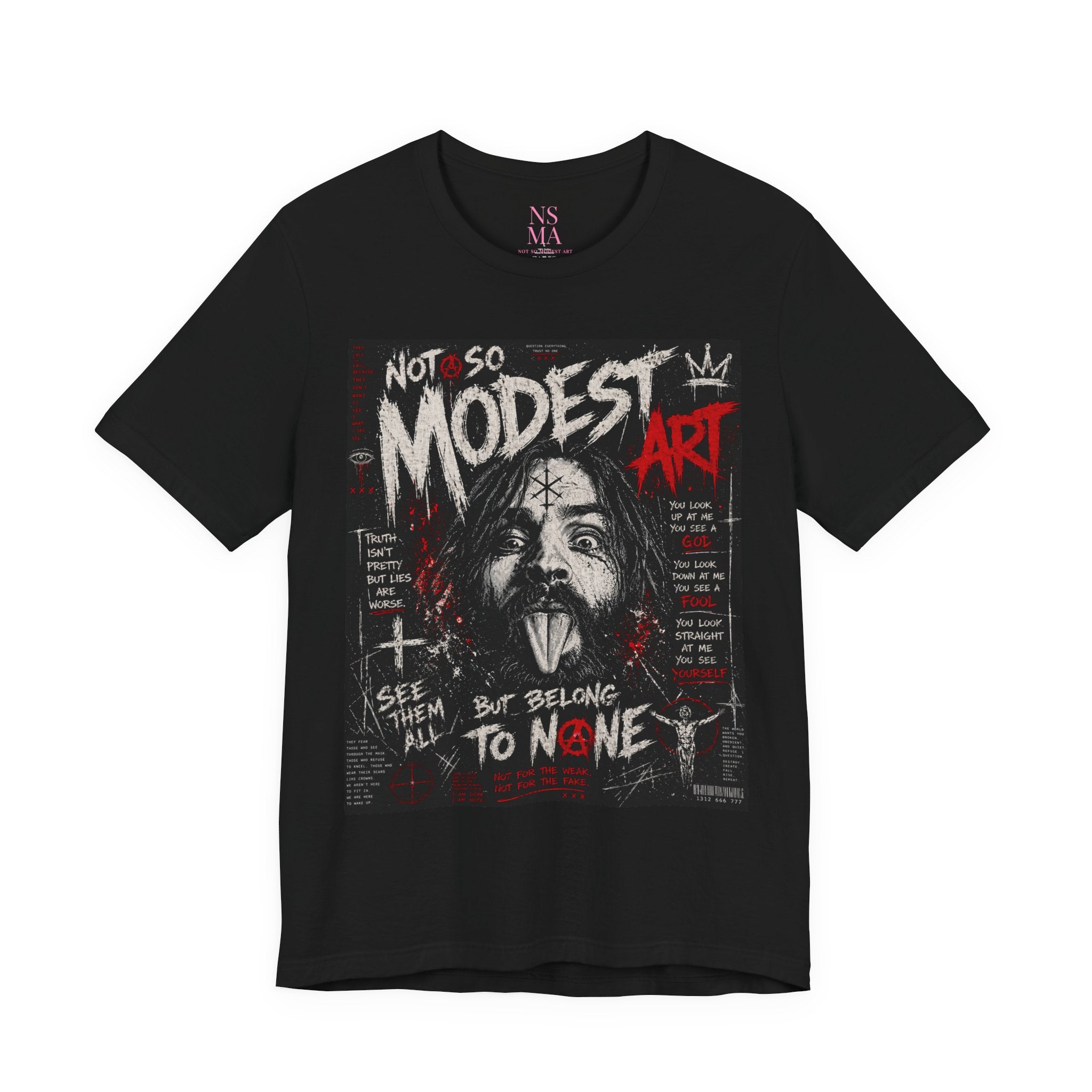 YOU SEE YOURSELF Tee – Dark Streetwear Graphic Shirt | Not So Modest Art