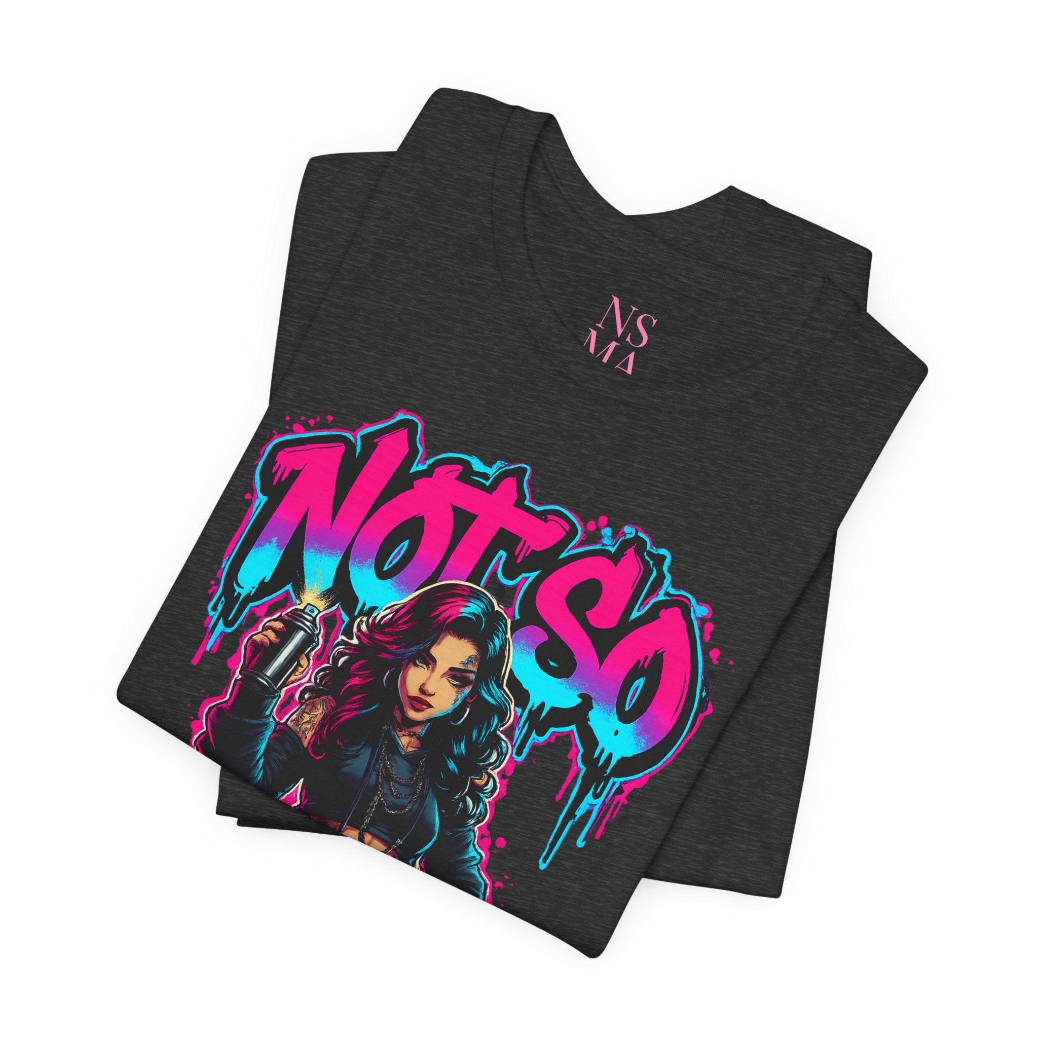 Not So Modest Art Graphic Tee — Bold Streetwear Girl Illustration