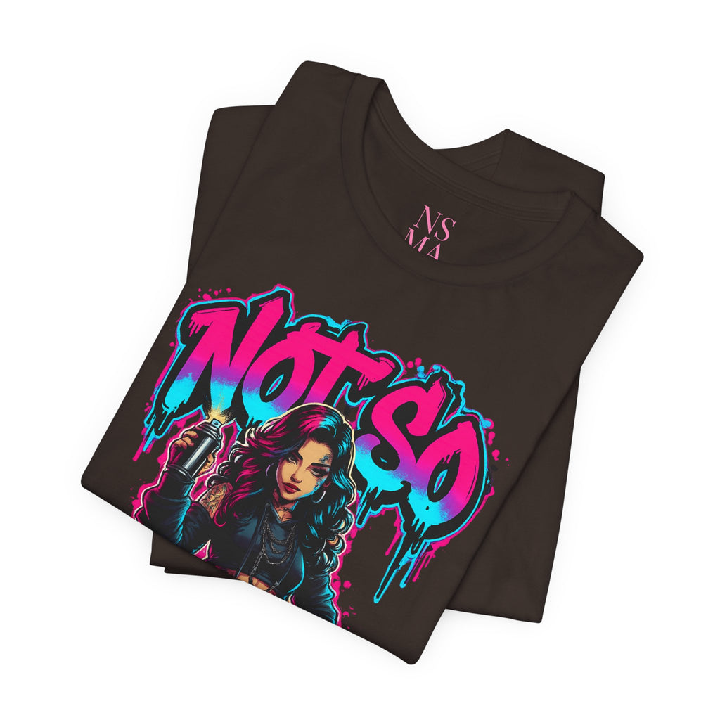 Not So Modest Art Graphic Tee — Bold Streetwear Girl Illustration