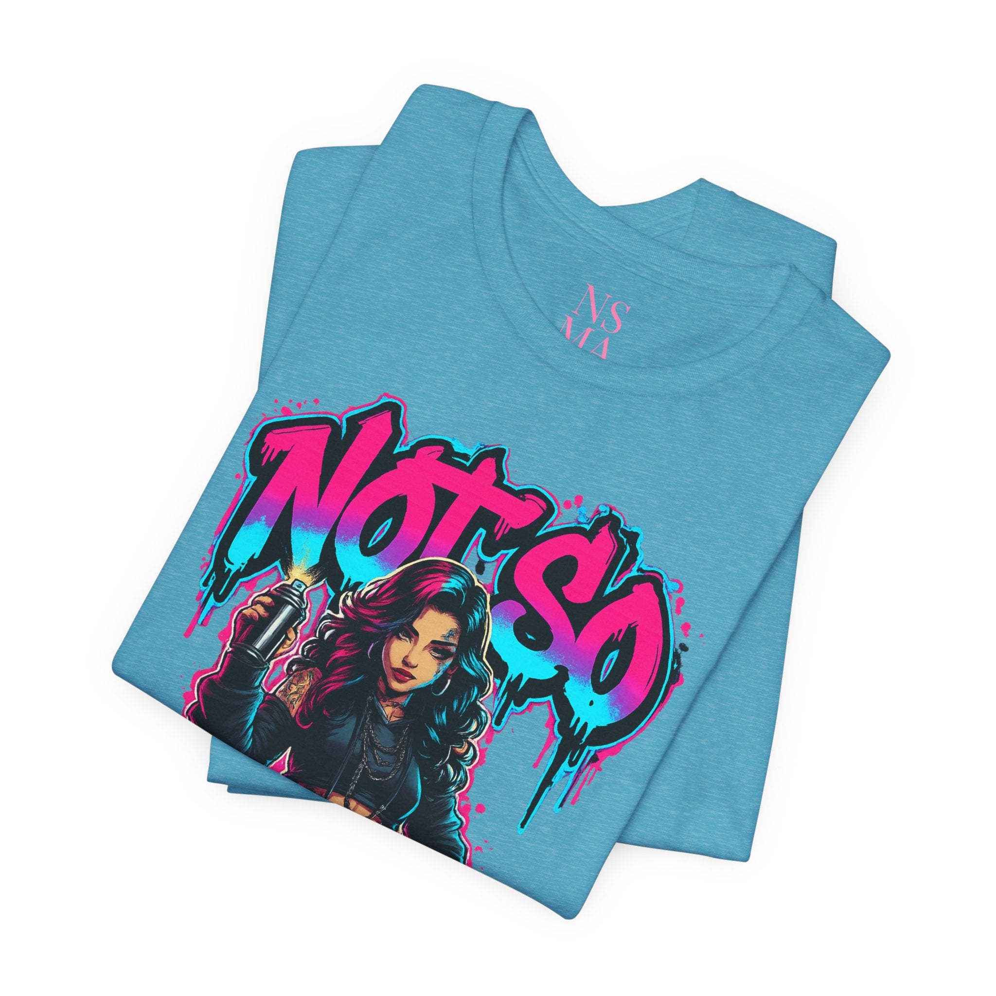 Not So Modest Art Graphic Tee — Bold Streetwear Girl Illustration