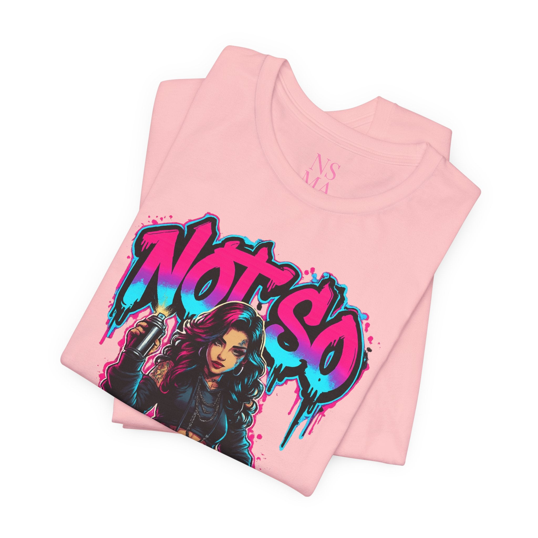 Not So Modest Art Graphic Tee — Bold Streetwear Girl Illustration