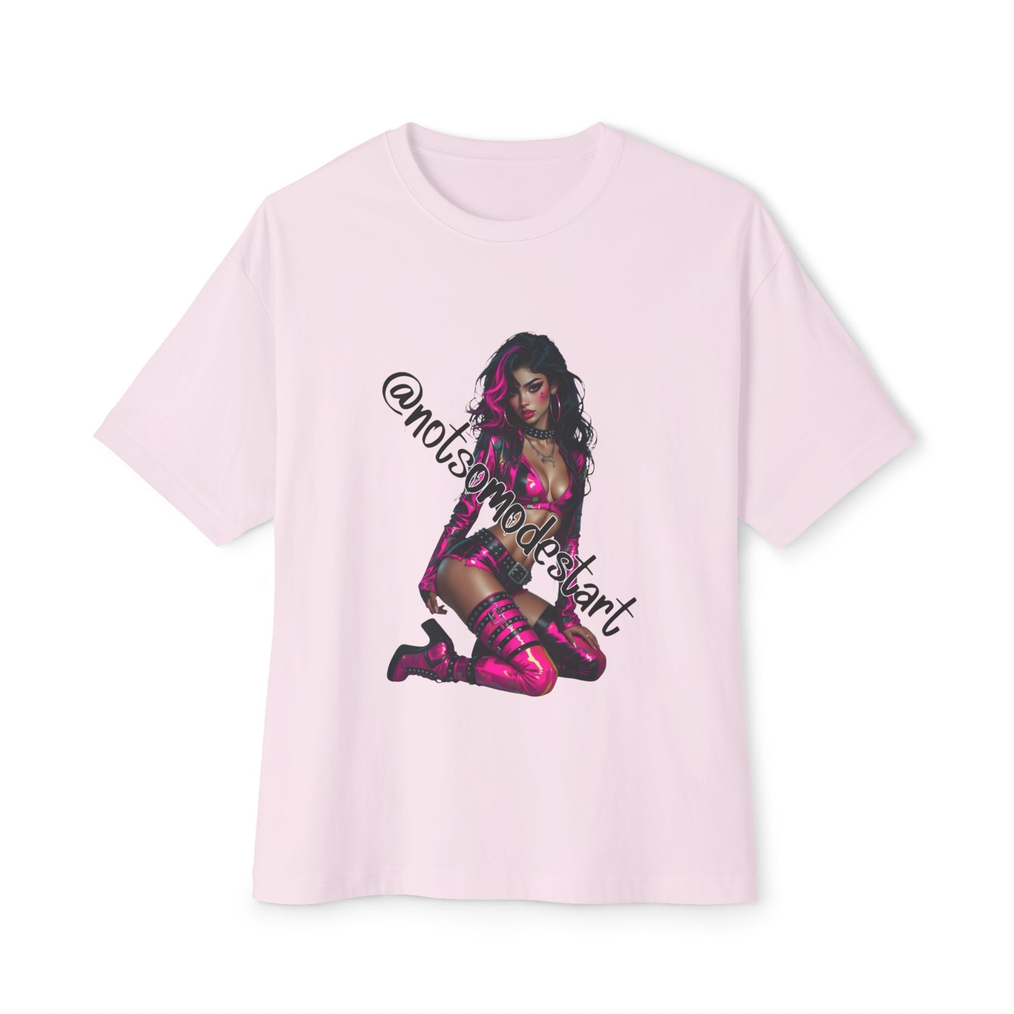 Pinup Vixen Graphic Tee — Pink Lingerie Art Print