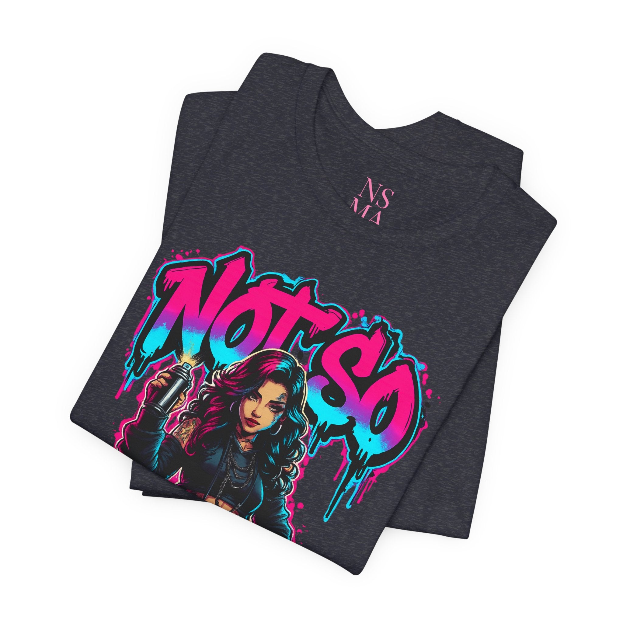 Not So Modest Art Graphic Tee — Bold Streetwear Girl Illustration