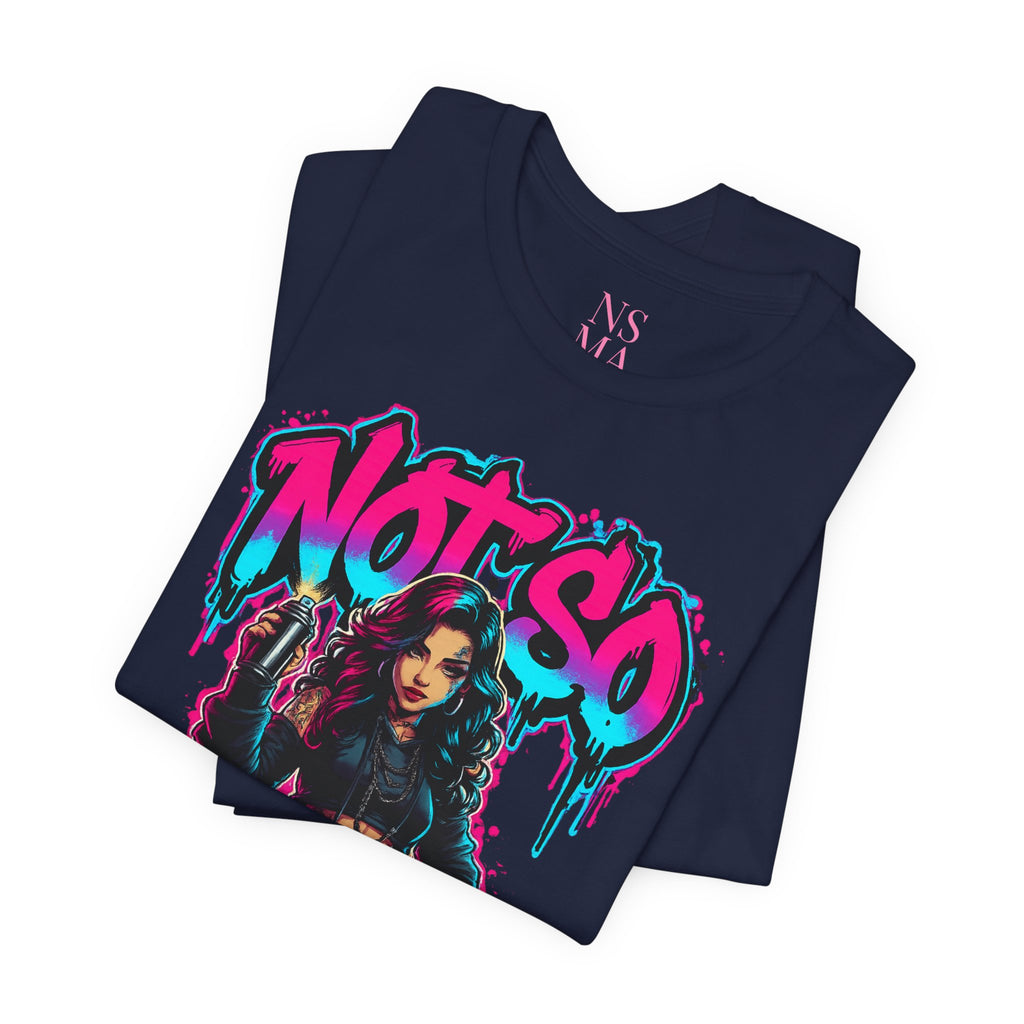 Not So Modest Art Graphic Tee — Bold Streetwear Girl Illustration
