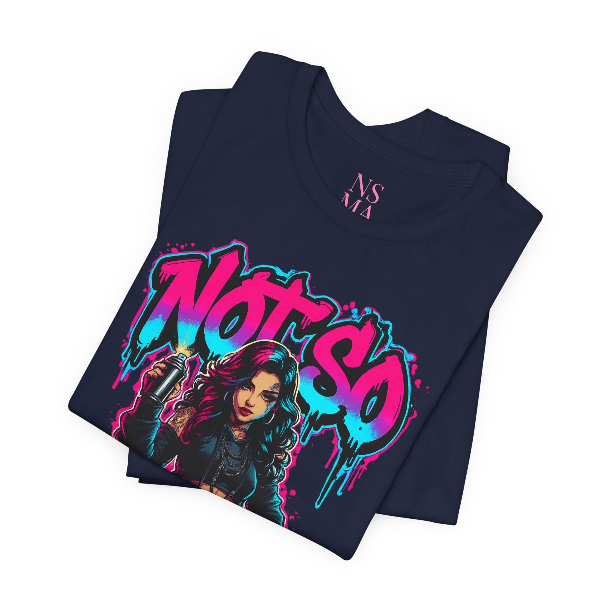 Not So Modest Art Graphic Tee — Bold Streetwear Girl Illustration