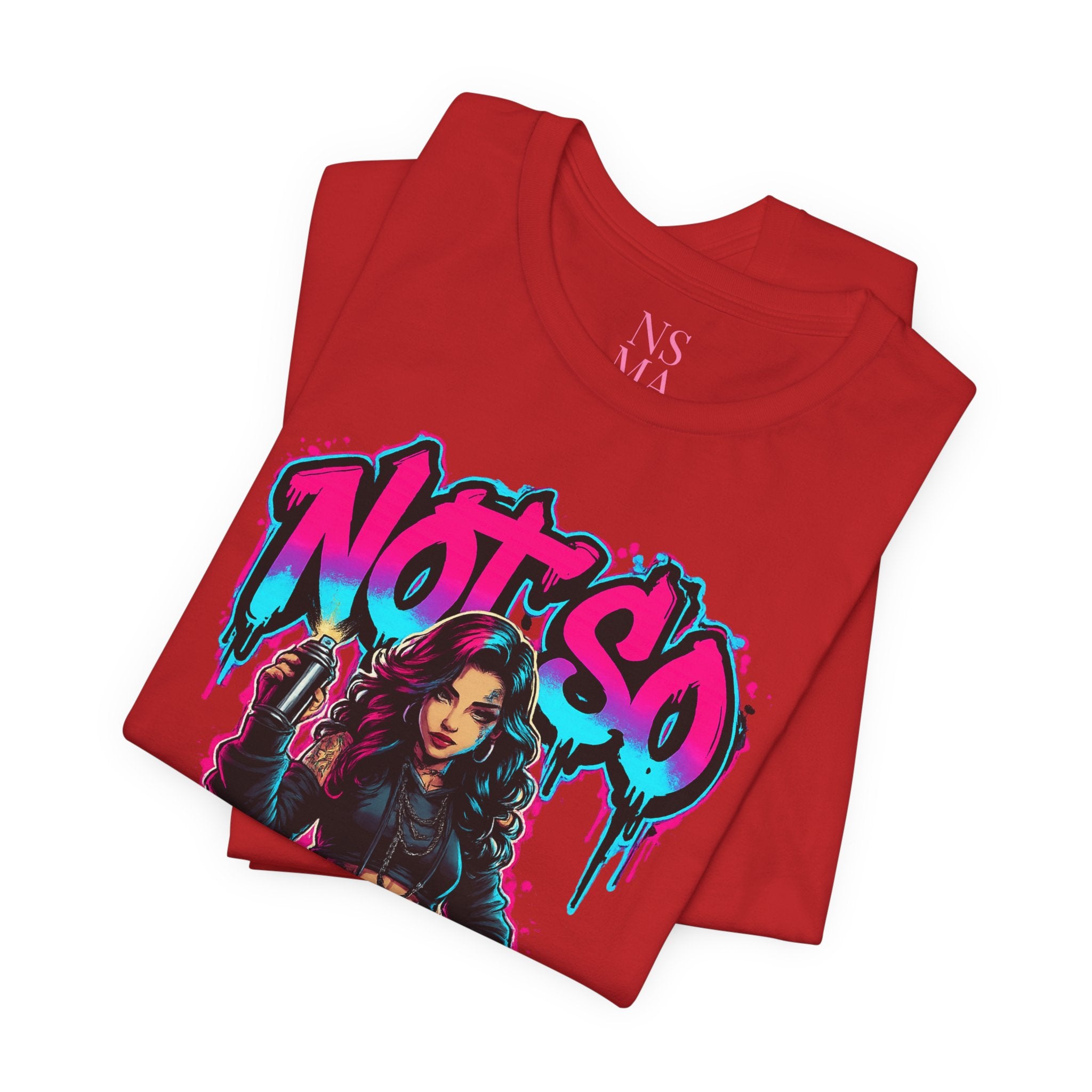 Not So Modest Art Graphic Tee — Bold Streetwear Girl Illustration