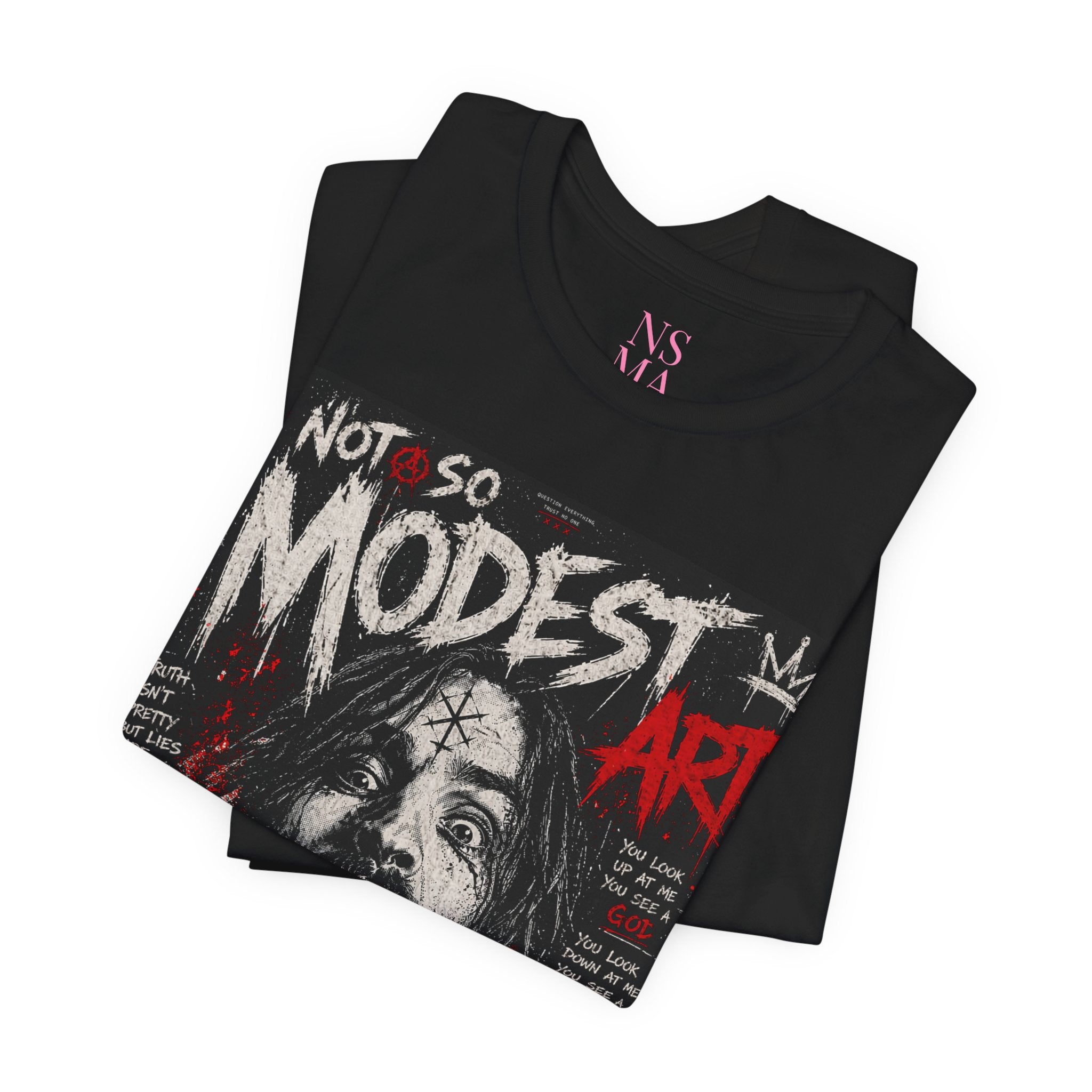 YOU SEE YOURSELF Tee – Dark Streetwear Graphic Shirt | Not So Modest Art