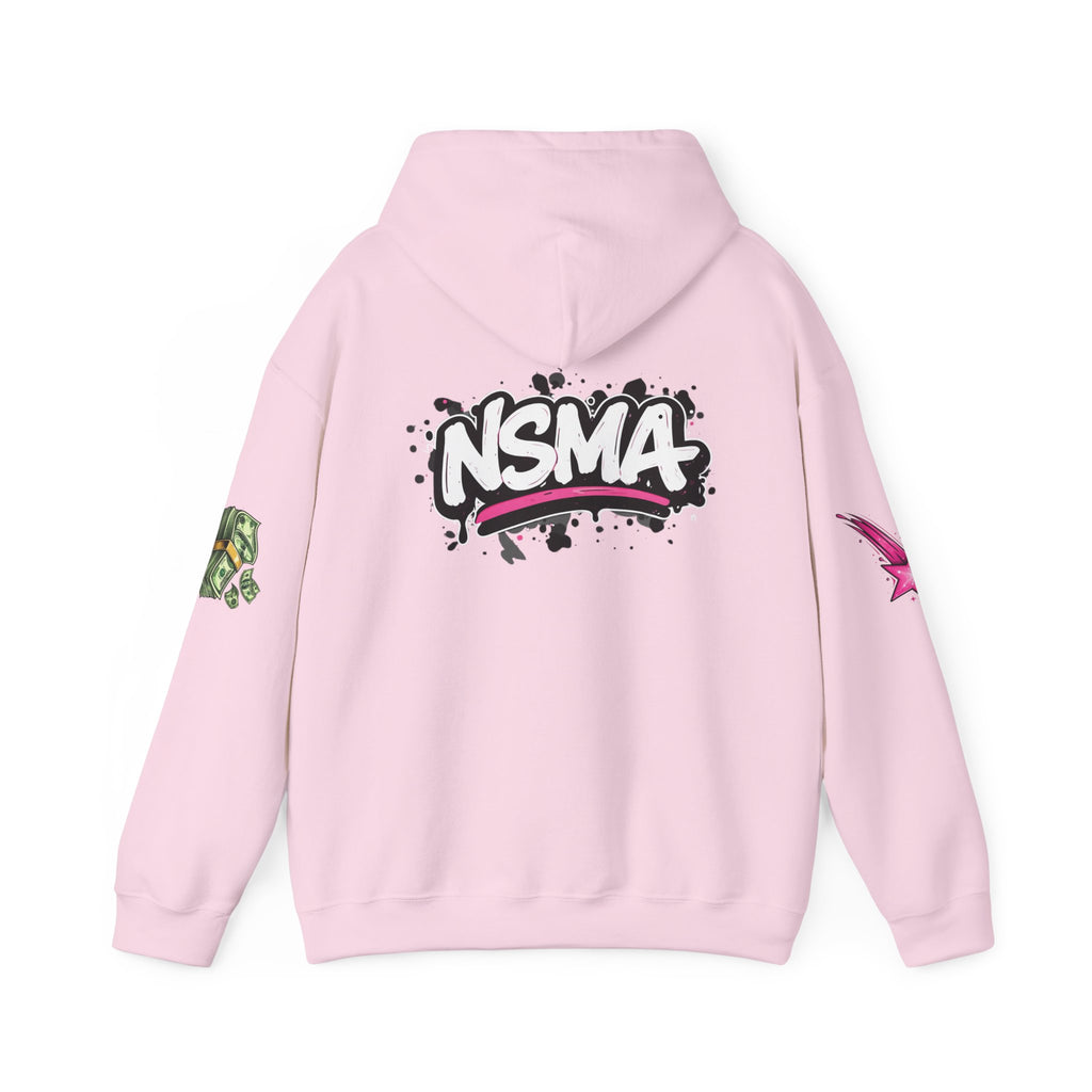 Not So Modest Art NSMA Dripping Money Heart Hoodie – Black Streetwear Hoodie