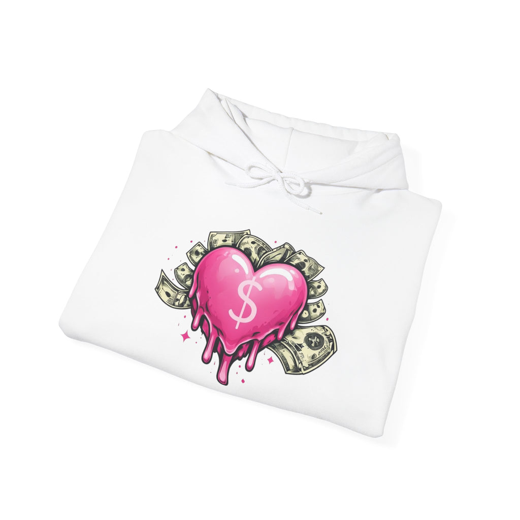 Not So Modest Art NSMA Dripping Money Heart Hoodie – Black Streetwear Hoodie