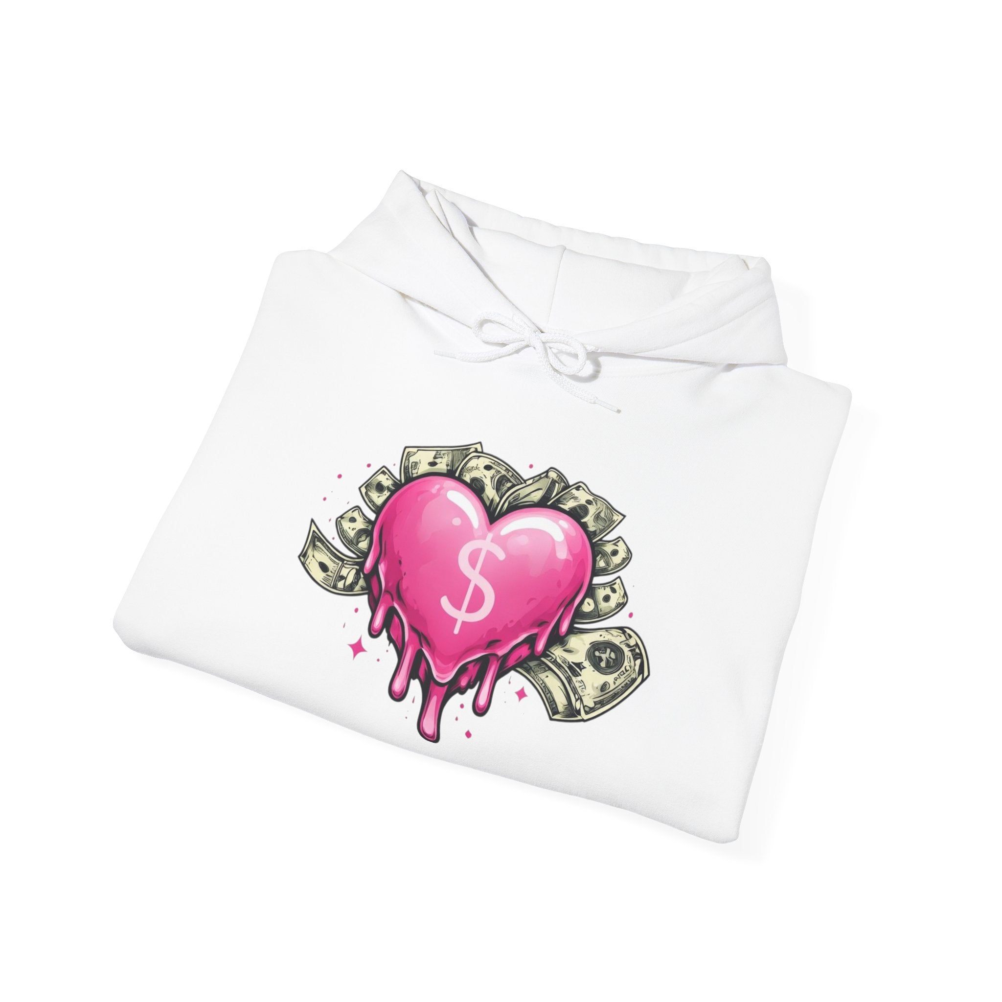Not So Modest Art NSMA Dripping Money Heart Hoodie – Black Streetwear Hoodie