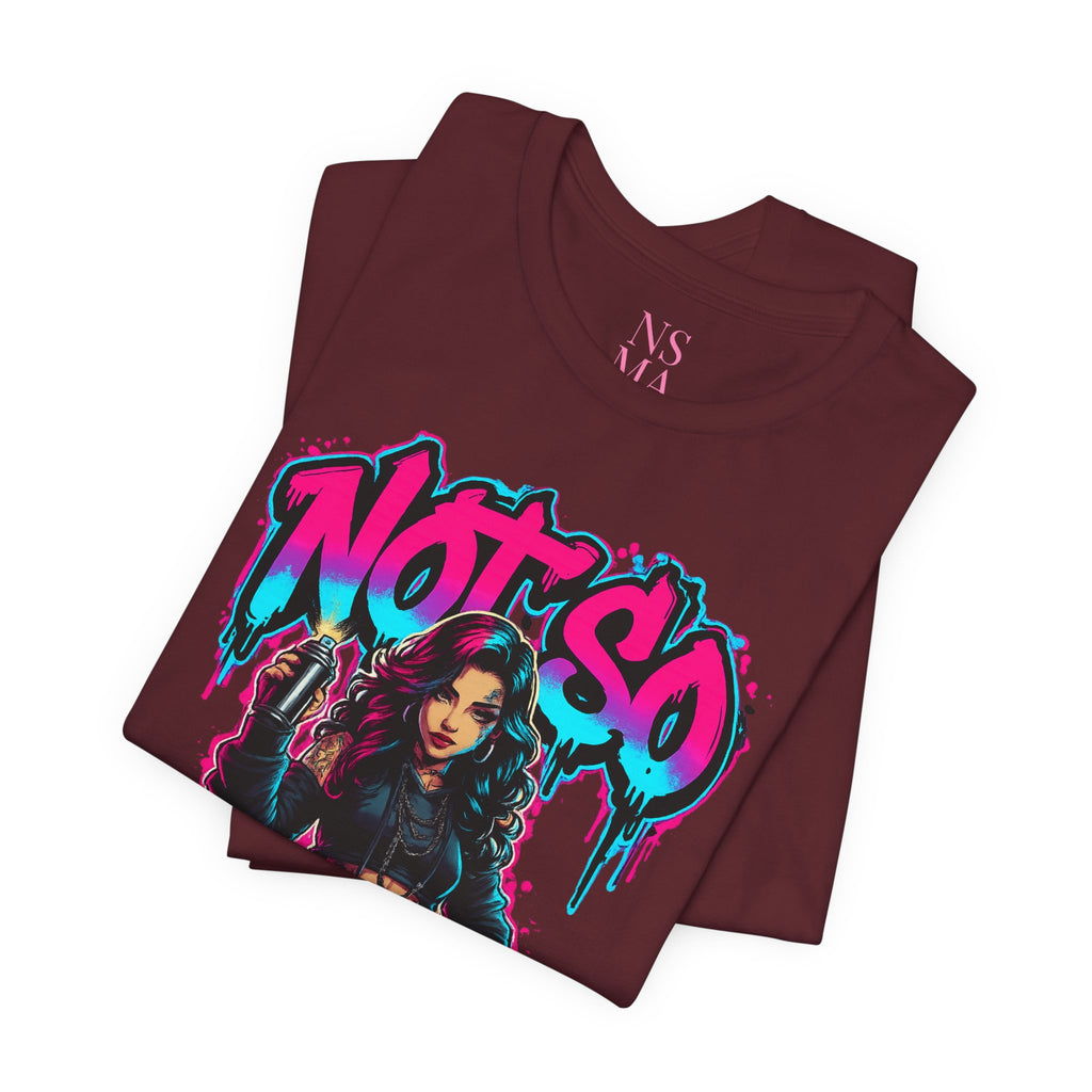 Not So Modest Art Graphic Tee — Bold Streetwear Girl Illustration