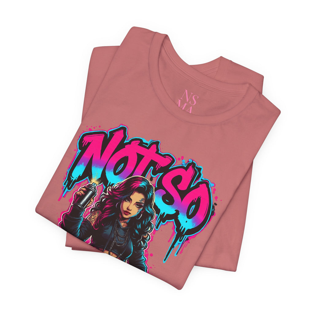 Not So Modest Art Graphic Tee — Bold Streetwear Girl Illustration