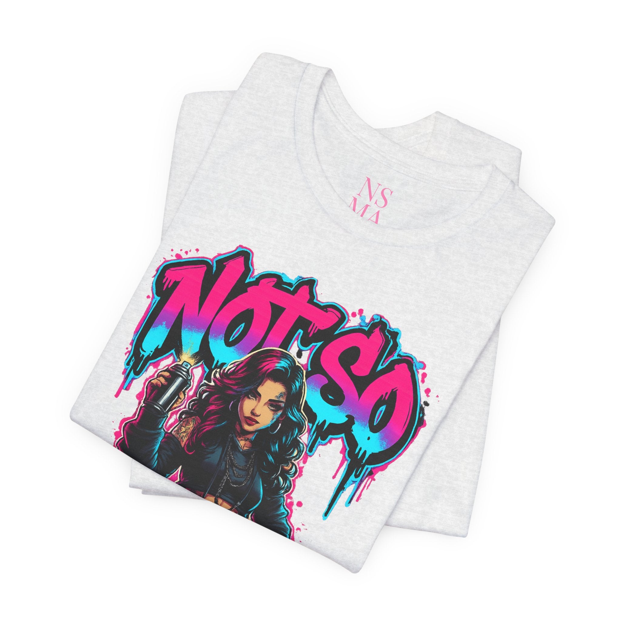 Not So Modest Art Graphic Tee — Bold Streetwear Girl Illustration