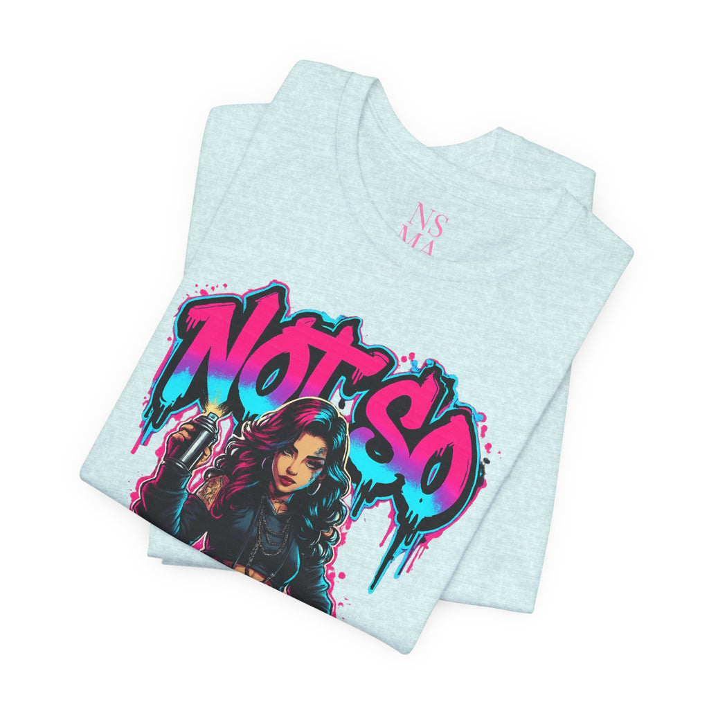 Not So Modest Art Graphic Tee — Bold Streetwear Girl Illustration