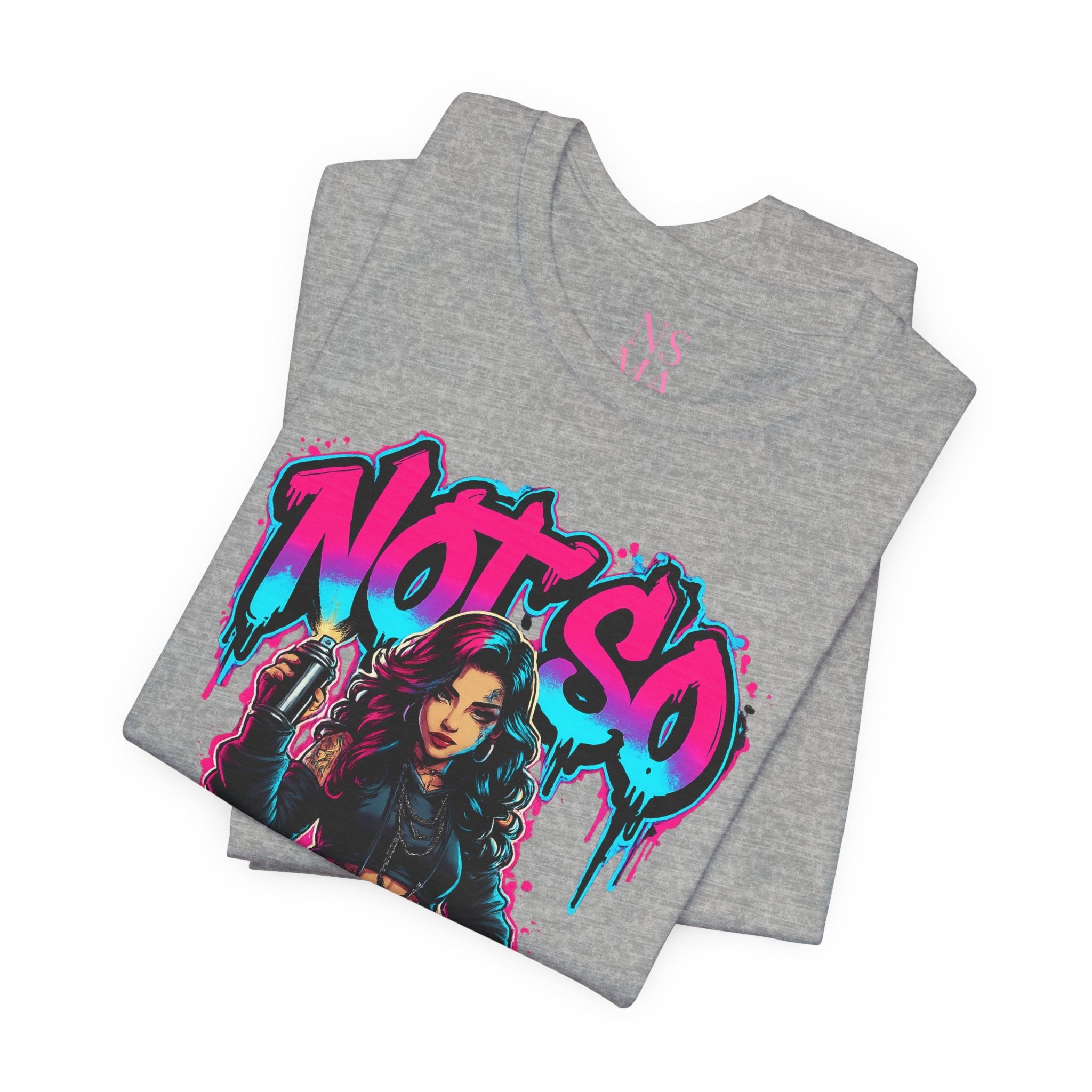 Not So Modest Art Graphic Tee — Bold Streetwear Girl Illustration