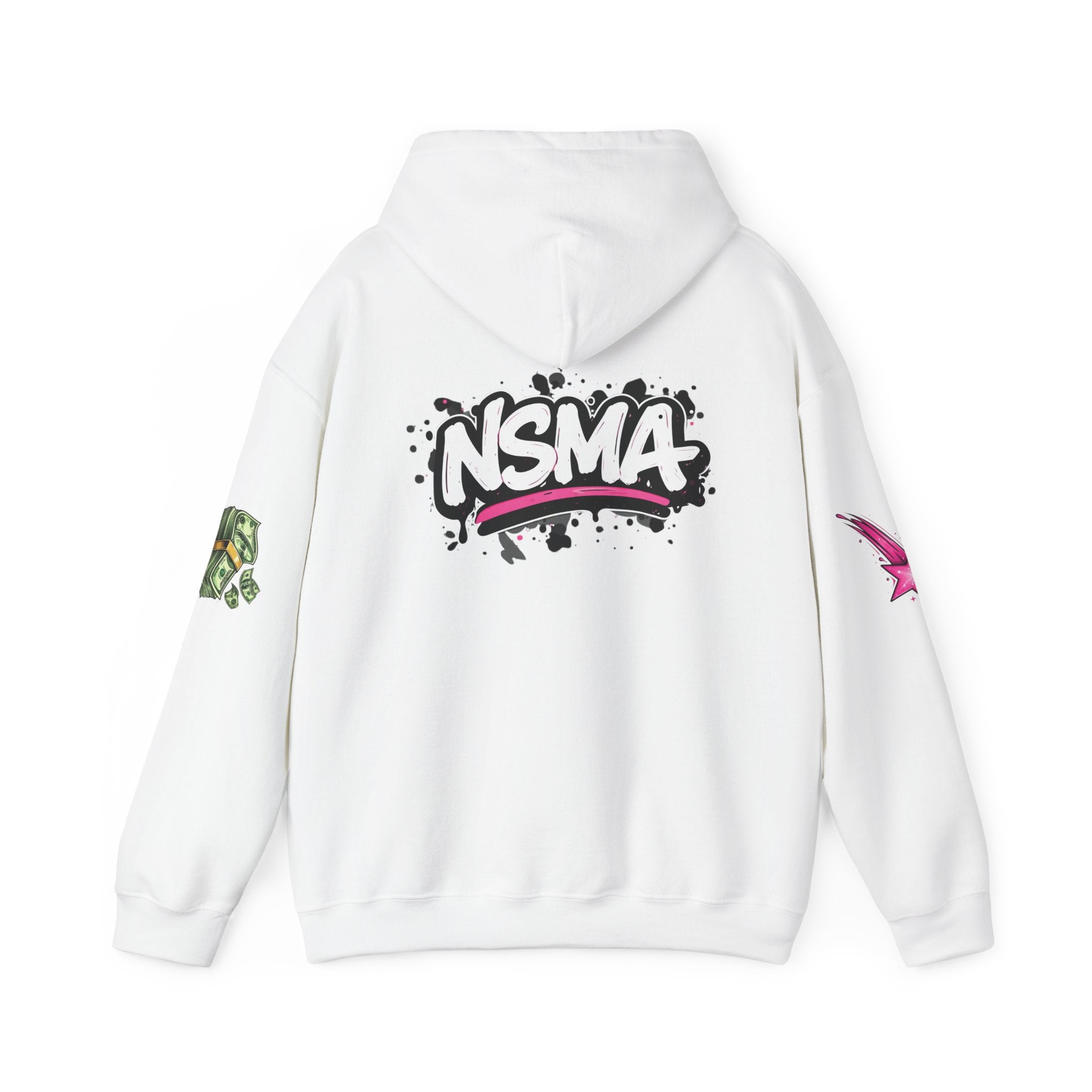 Not So Modest Art NSMA Dripping Money Heart Hoodie – Black Streetwear Hoodie
