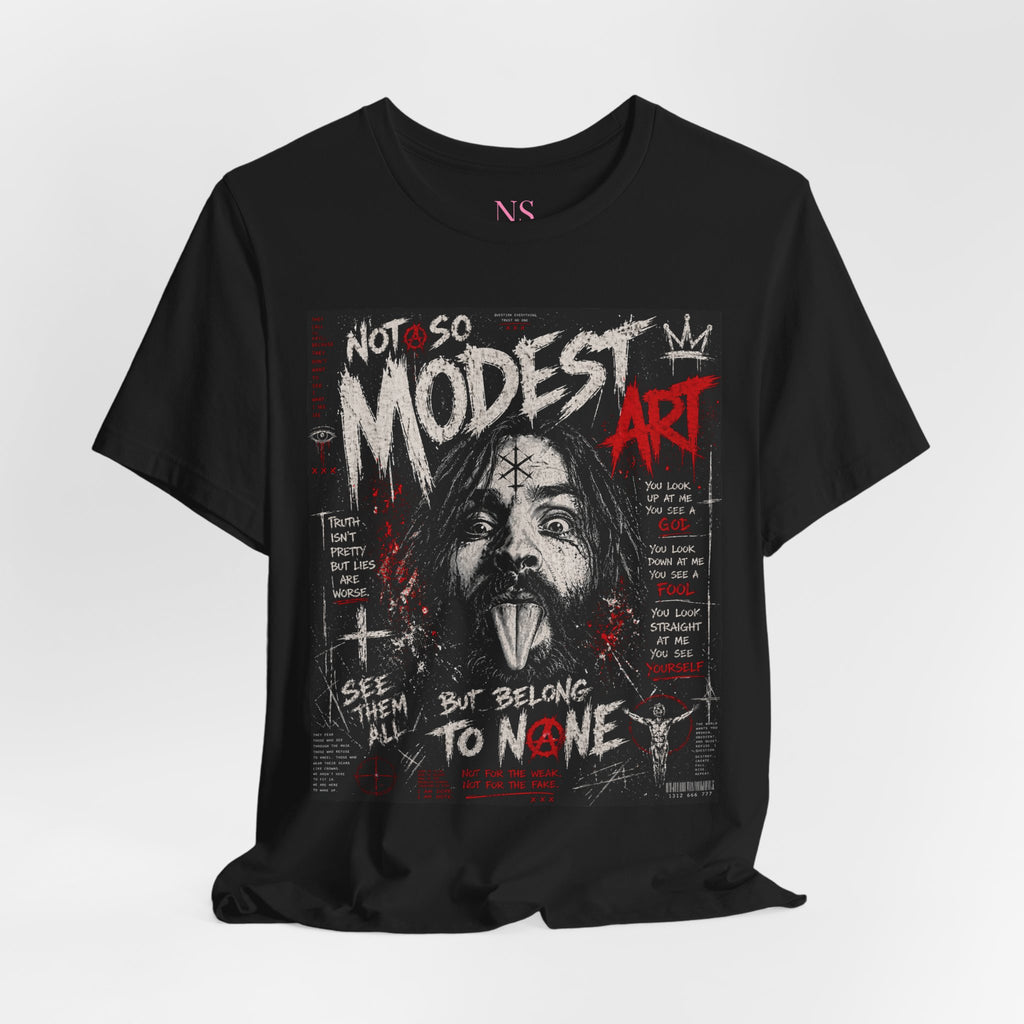YOU SEE YOURSELF Tee – Dark Streetwear Graphic Shirt | Not So Modest Art