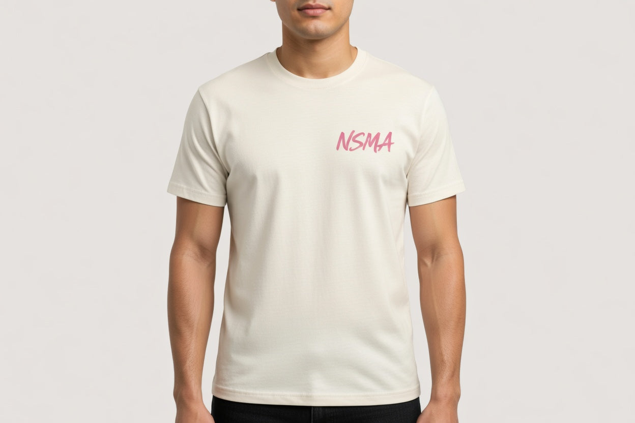 Defaced David Tee — Cream