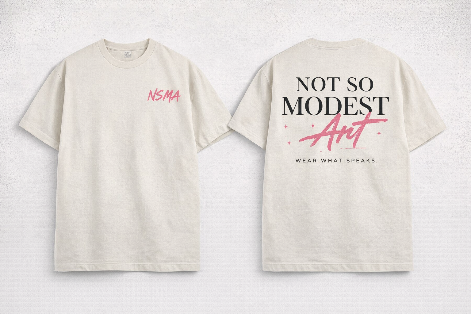 STATEMENT TEE — CREAM