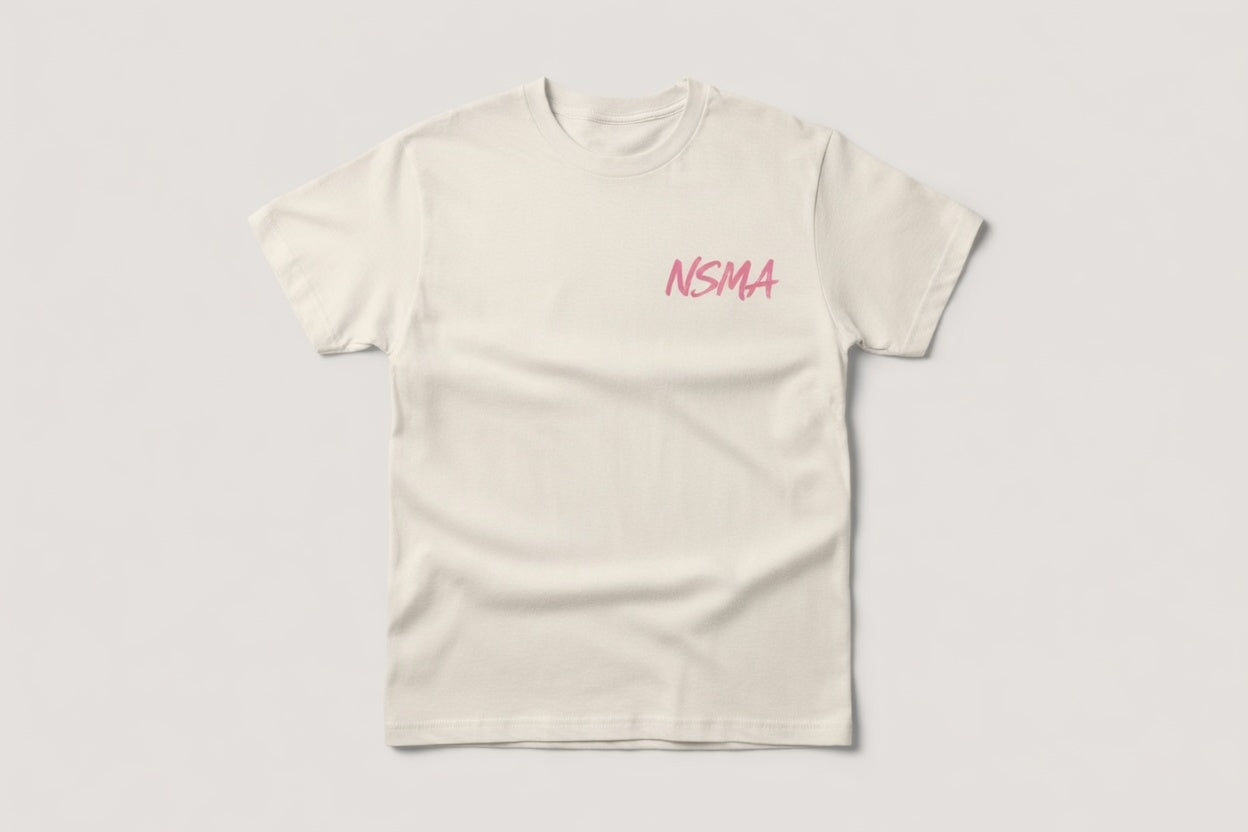 Defaced David Tee — Cream